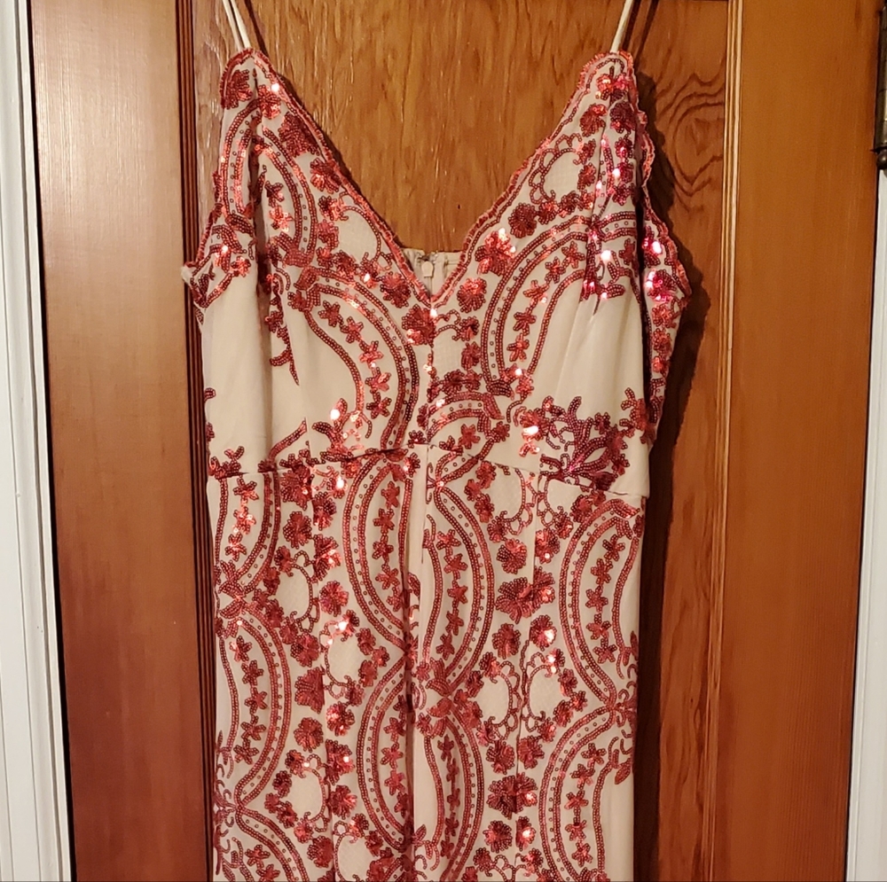 Red Sequin Dress